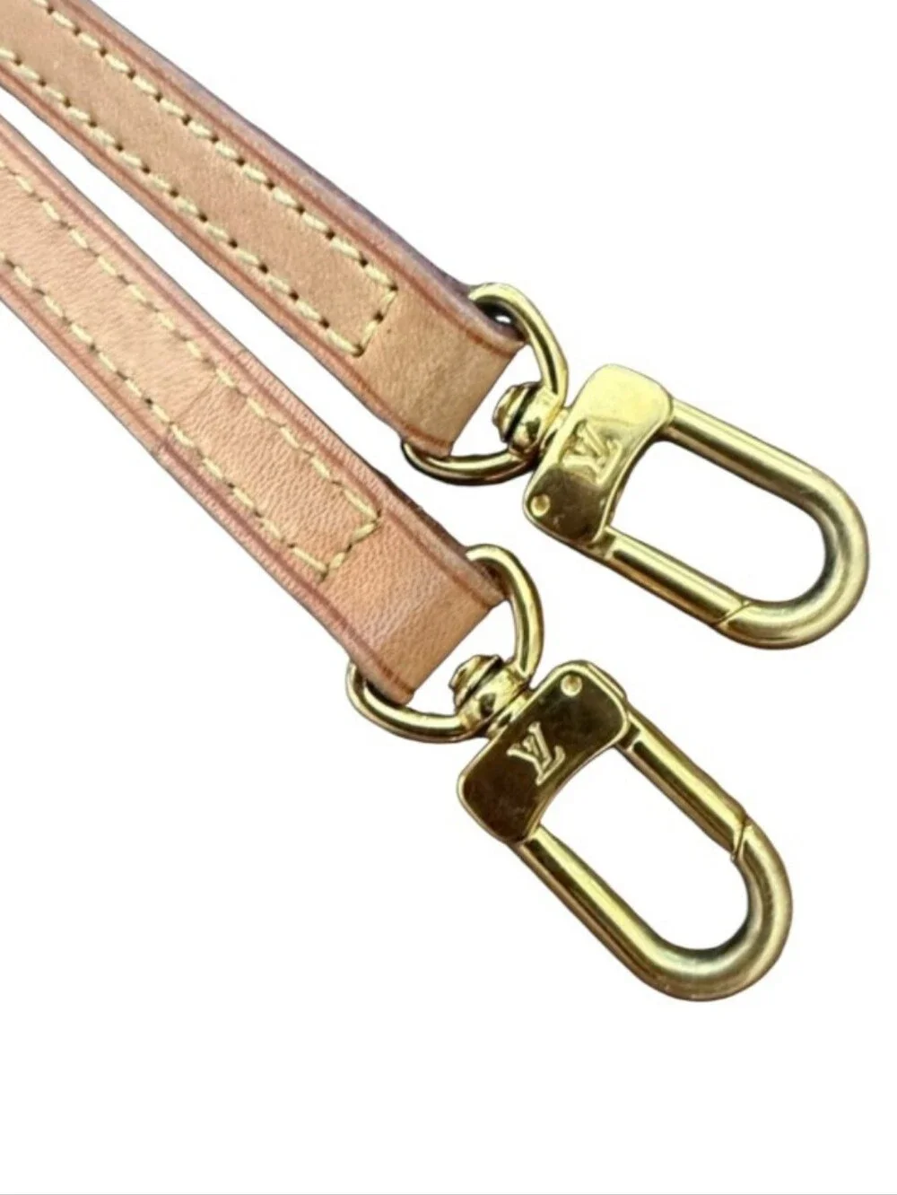 Authentic Louis Vuitton Authentic Vachetta Leather Strap for Eva Clutch 47